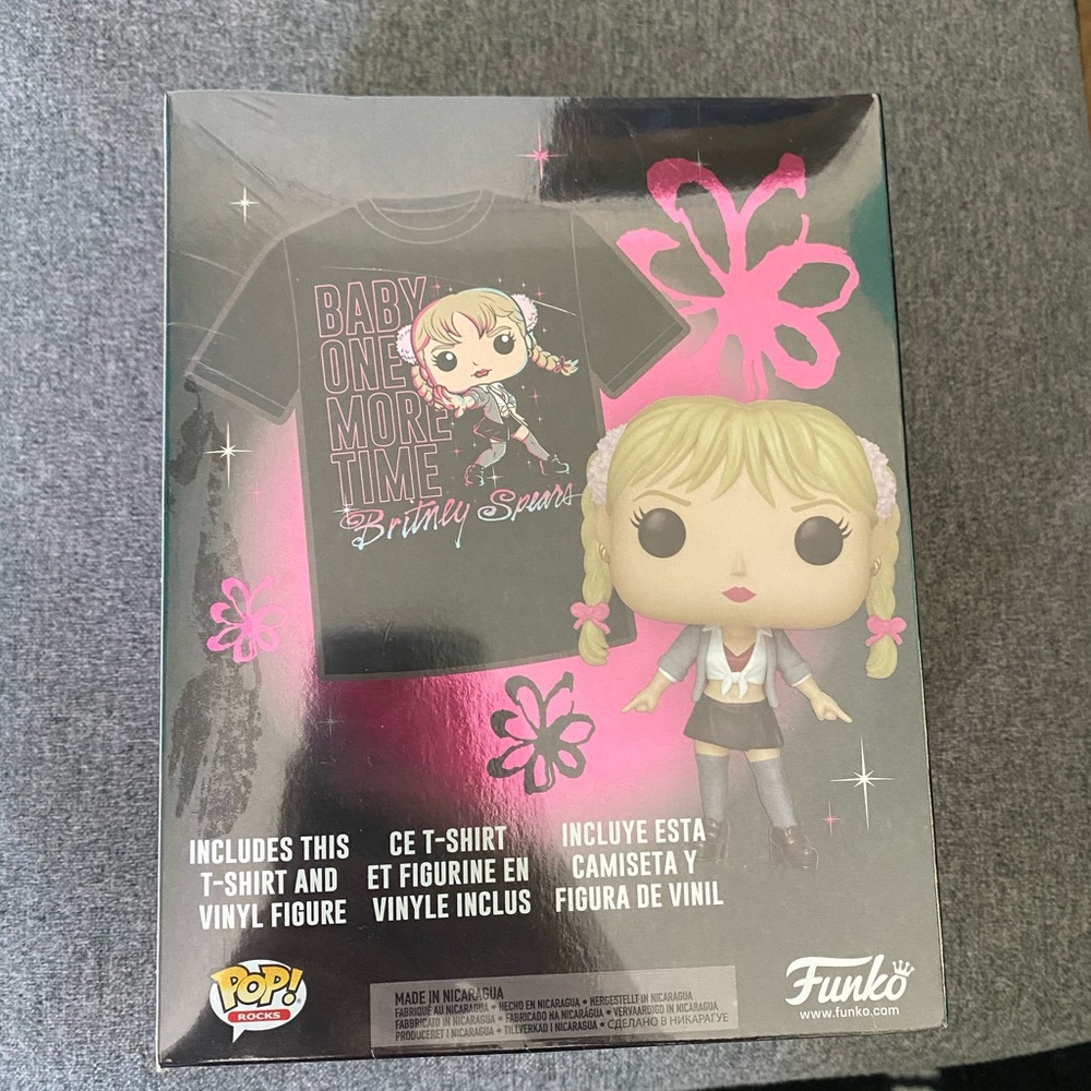Britney Spears limited edition funko pop tshirt